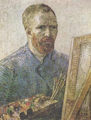 Vincent Van Gogh Self-Portrait in Fromt of thte Easel  (nn04)